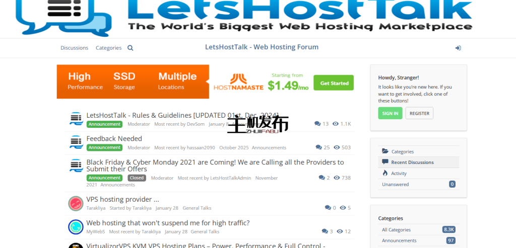 HostNamaste 高性价比独立服务器：月付 .99 起，送 5-64个IPv4，覆盖法国、英国、加拿大