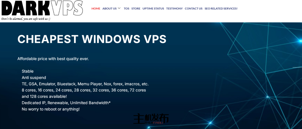 DARKVPS：美国/加拿大原生独立物理服务器｜100%独享Windows RDP远程桌面｜月付起